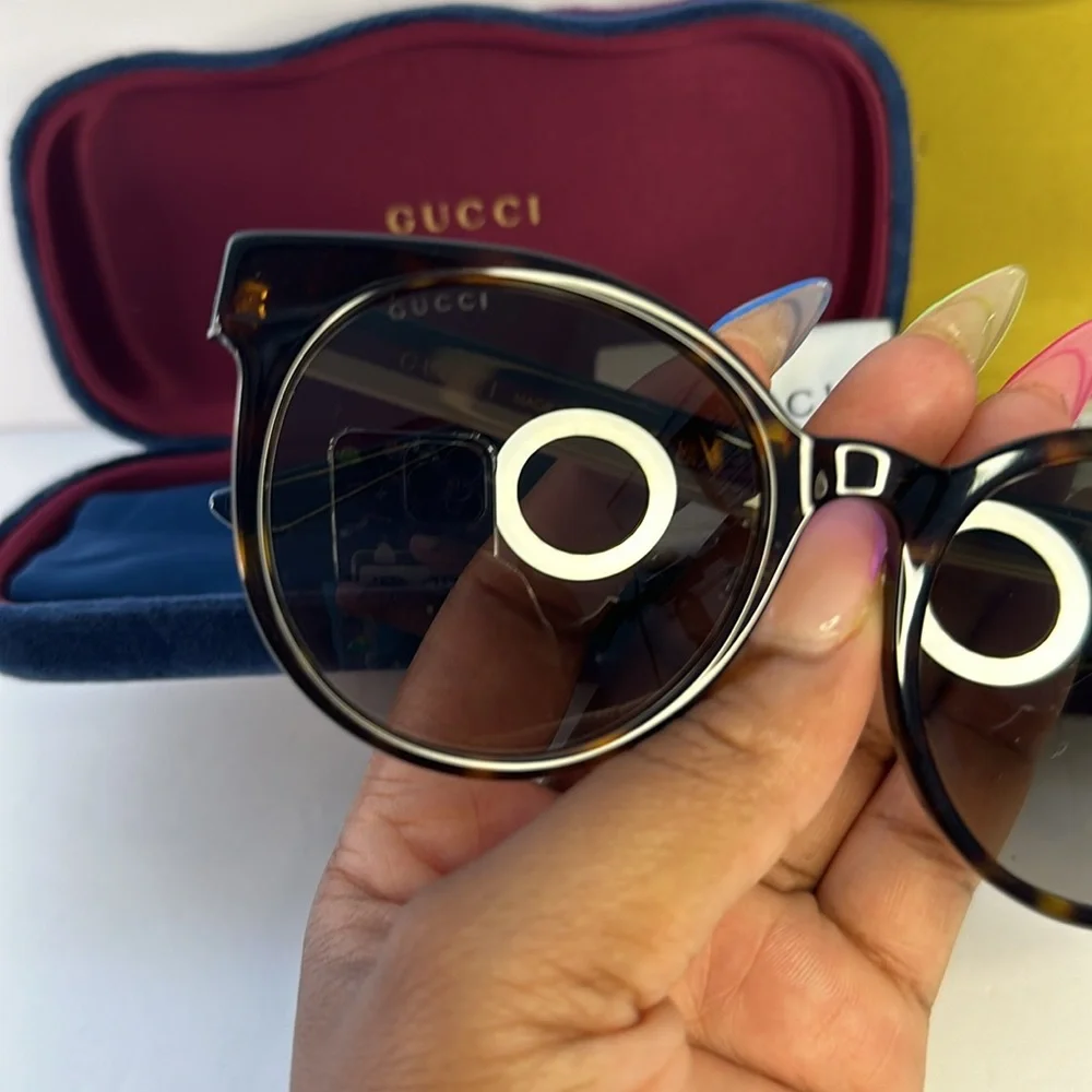 New Authentic Gucci GG0416SK00355 GG0416SK Ladies Sunglasses